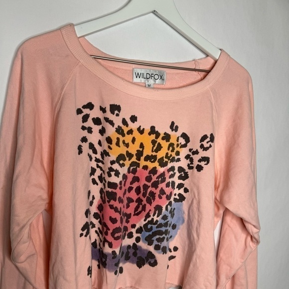 WILDFOX Airbrush Leopard Pink Top - Picture 3 of 4